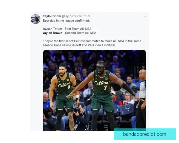 布朗赛季第33次得分30+平皮尔斯队史第5位置 称对战雷霆渴望胜利